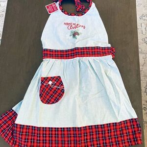 NWT Christmas Plaid Apron